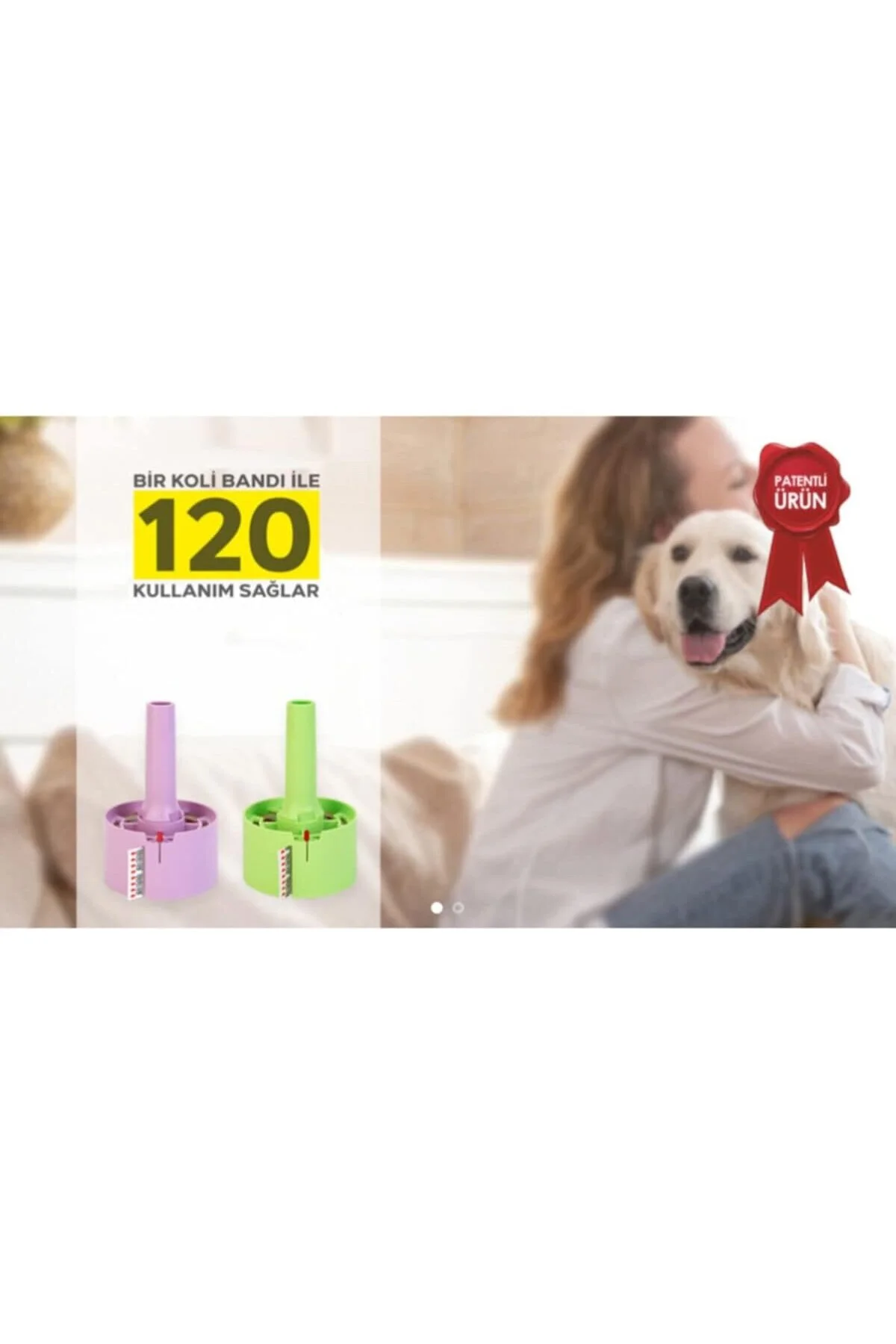 Tuybox Tüy Toplayıcı Rulo + 6 Yedek (720 Yaprak) Kedi Köpek İplik