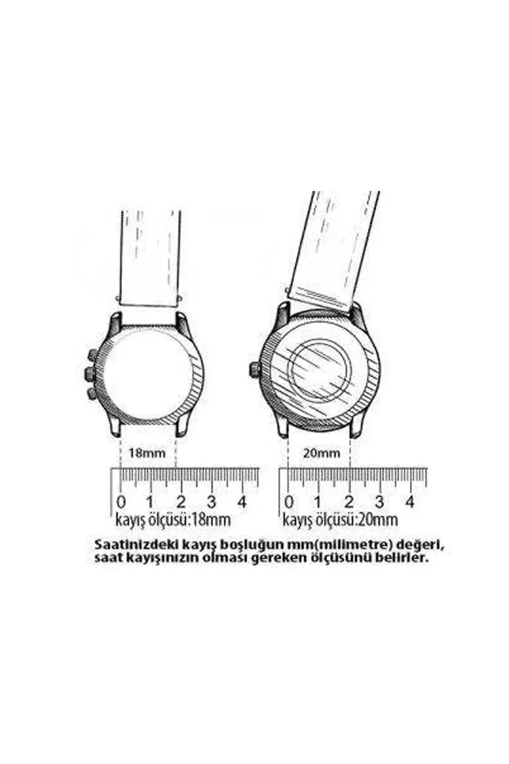 Tüylü Greyzi Kadife Görunumlu  Her Saate Uygun Saat Kordonu 22 mm