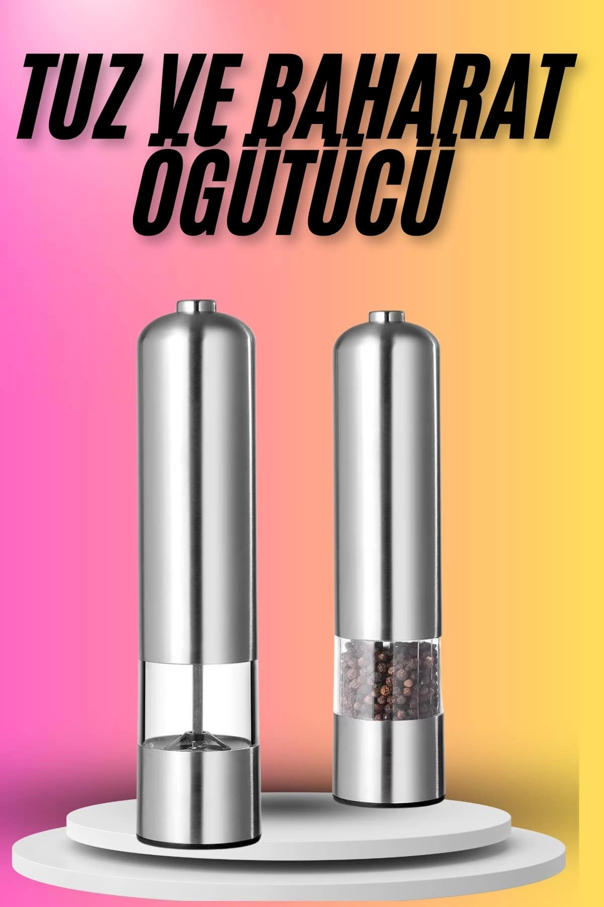 Kaktüs Jack Tuz Baharat Öğütücü Otomatik Baharat Değirmeni Uzun Ömürlü Pratik