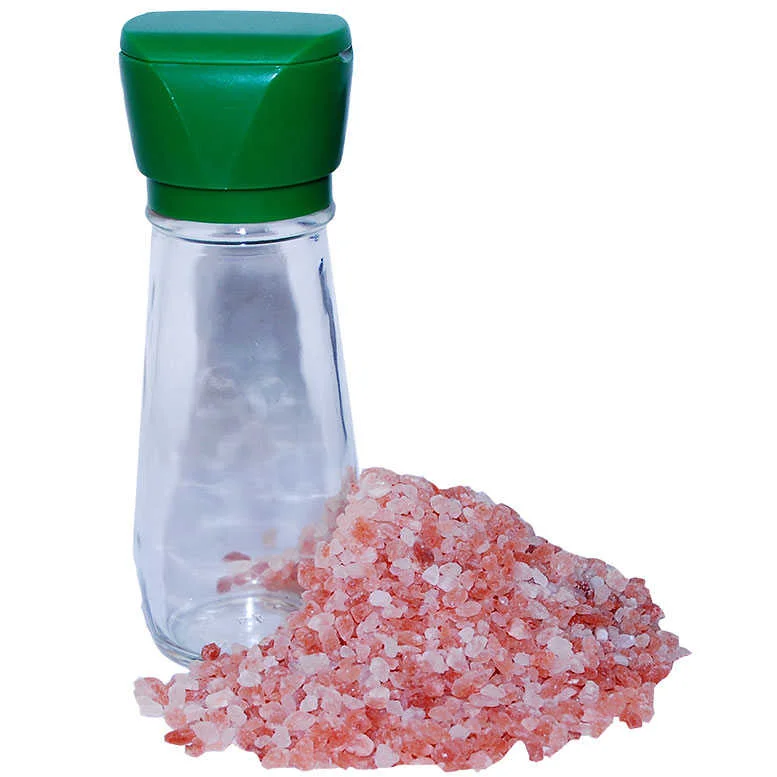 Tuz Karabiber Değirmeni + Himalaya Çakıl Tuz Pembe 250 Gr - Mutfak Baharat Seti