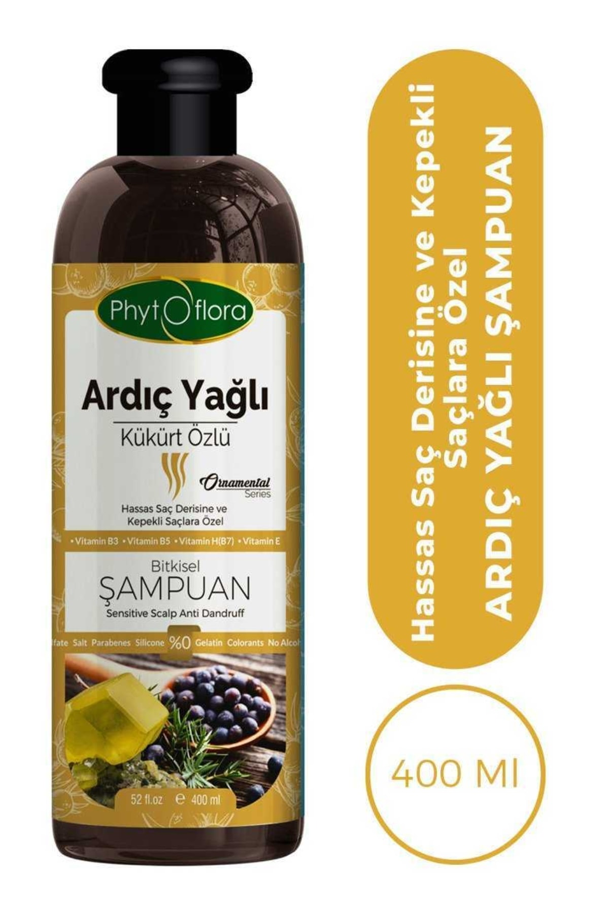 Tuzsuz Hassas Saç Derisine Ve Kepekli Saçlara Özel Ardıç Yağlı Bi