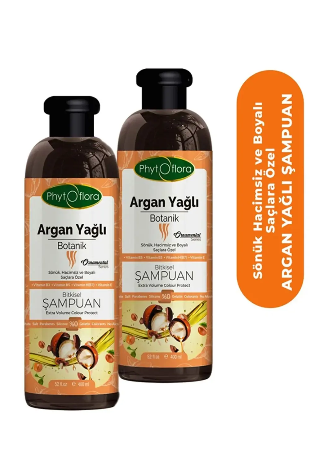 Tuzsuz Hassas Sönük Hacimsiz Ve Boyalı Saçlara Özel Argan Yağlı B