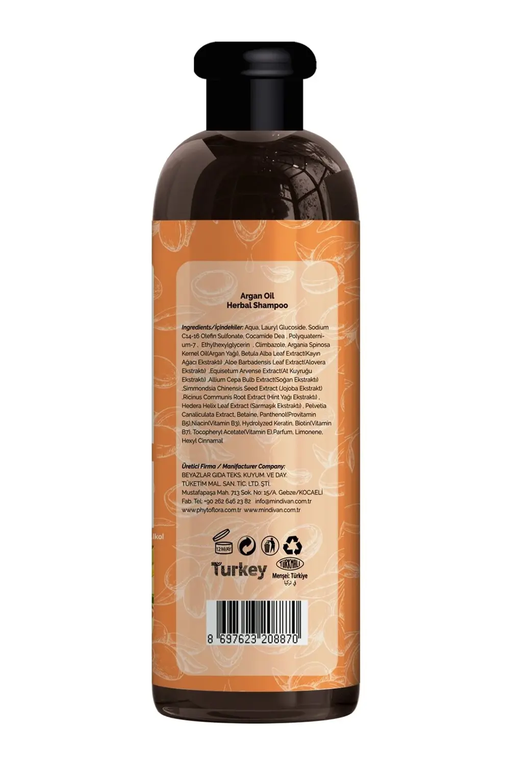 Tuzsuz Hassas Sönük Hacimsiz Ve Boyalı Saçlara Özel Argan Yağlı B