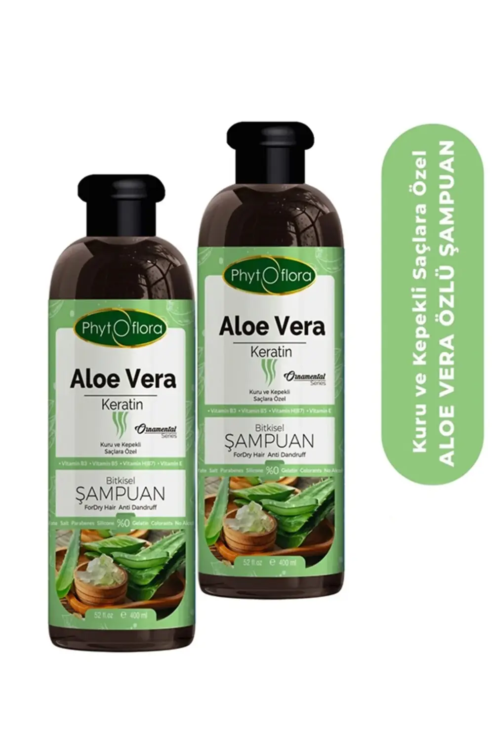 Tuzsuz Kuru Ve Kepekli Saçlara Özel Aloe Vera Ve Keratin Ilaveli