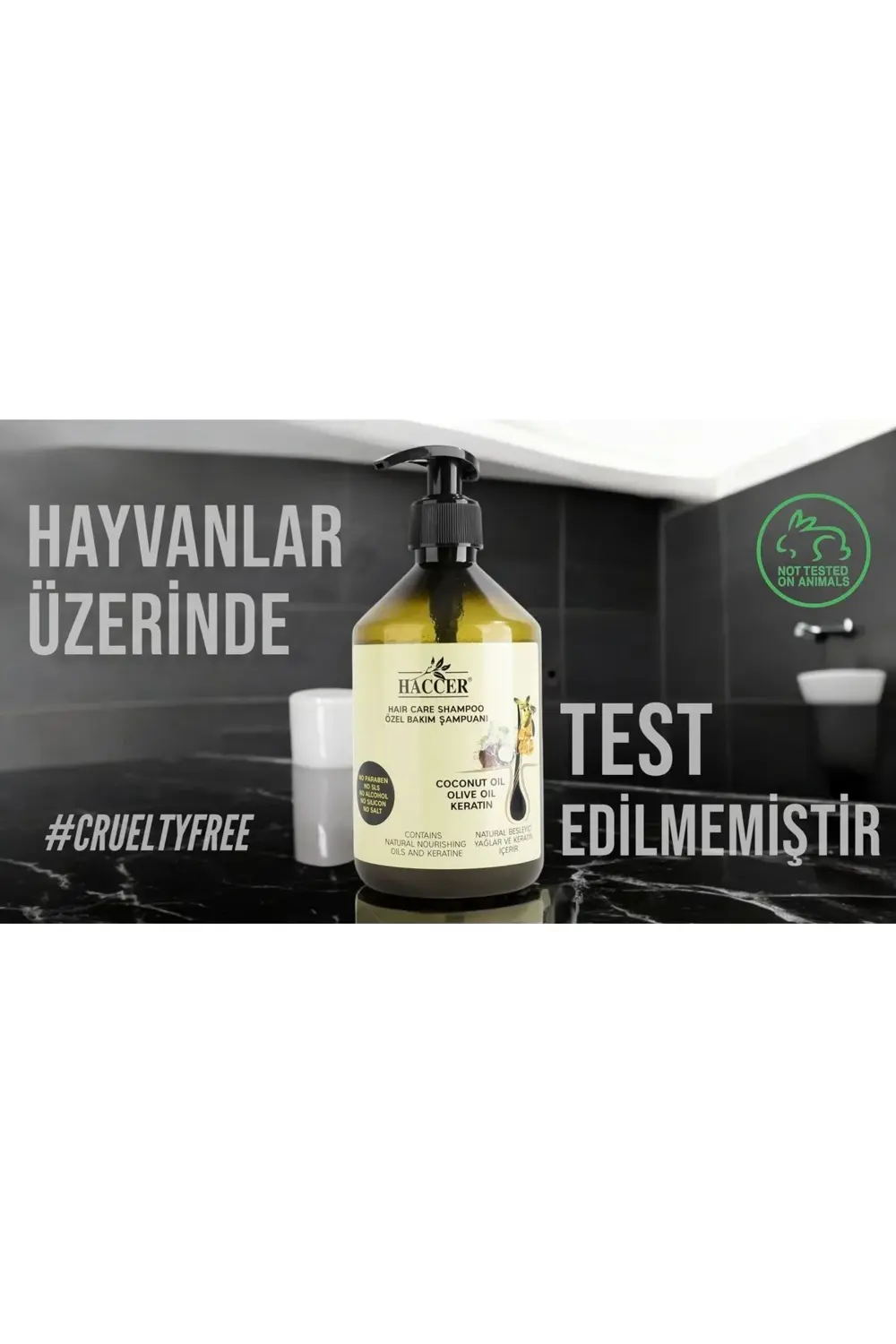 Tuzsuz Sülfatsız Parabensiz Zeytinyağı Hindistan Cevizi Keratin Ş