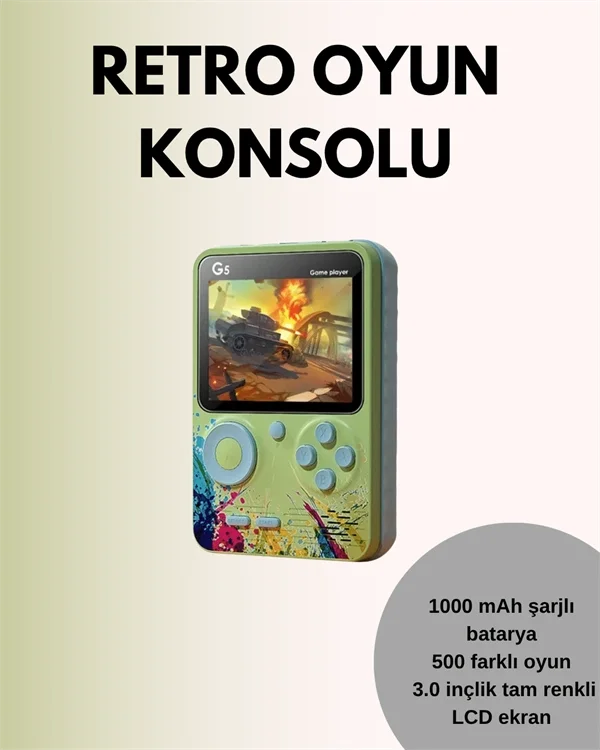 TV Bağlantılı 500 Oyunlu Mini Gameboy Konsol Fiyatı, Yorumları ve Özellikleri