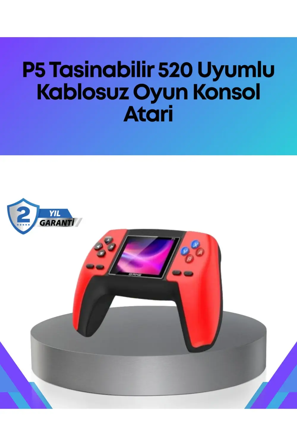 TV Bağlantılı 520 Oyunlu P5 Retro GamePad Konsol