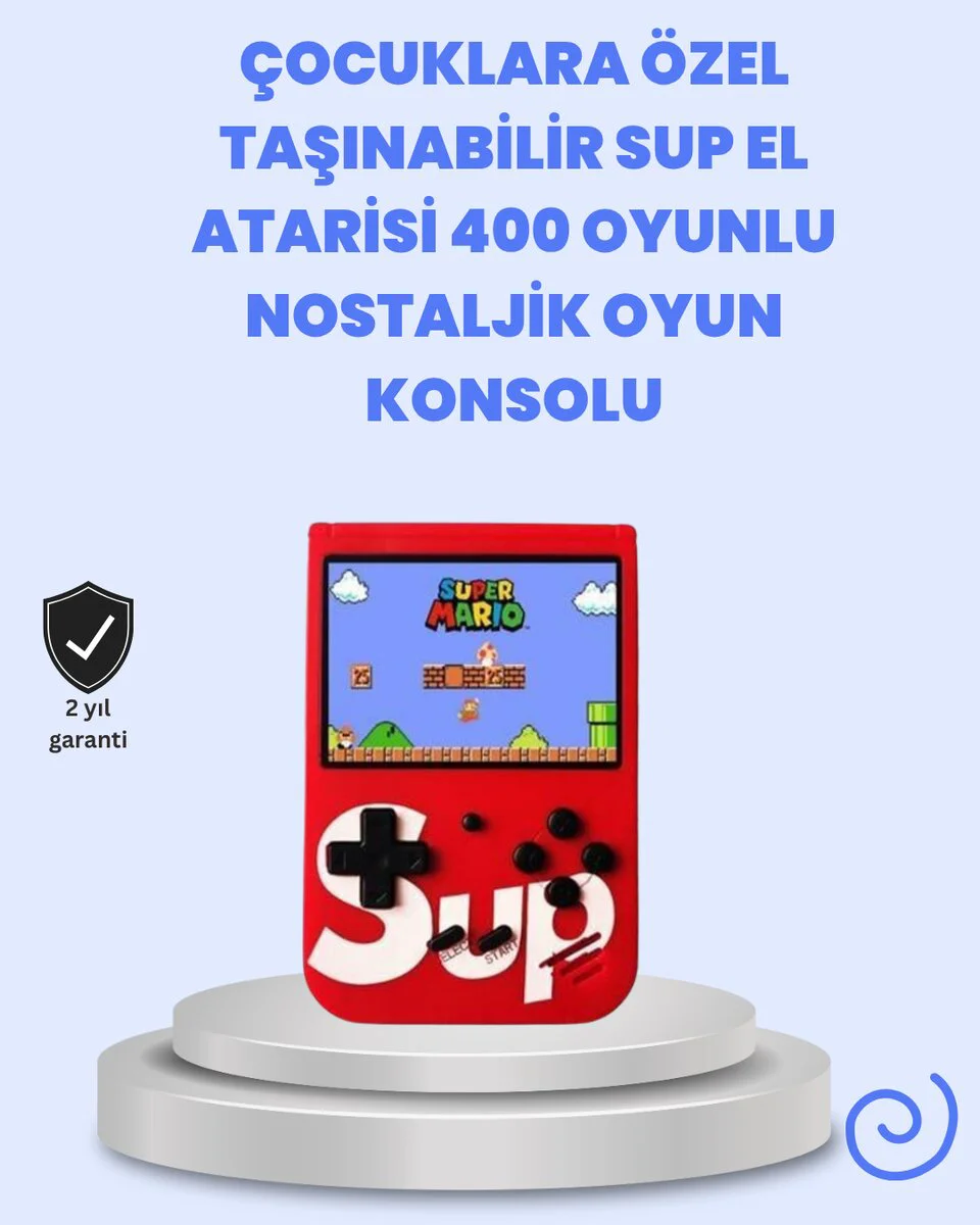 TV Bağlantılı Şarjlı Retro Oyun Konsolu - 400 Oyun Kütüphanesi ile Efsanevi Deneyim