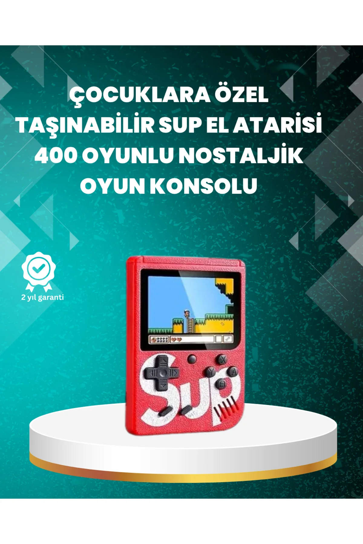 TV Çıkışlı Mini Retro El Konsolu 400 Oyunlu