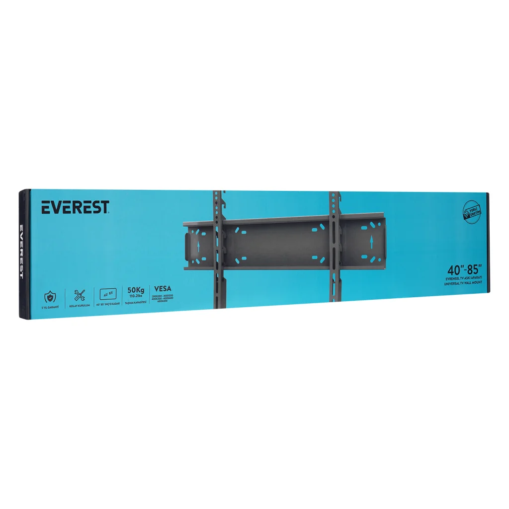 TV Duvar Askısı 38"-85" VESA 300x300-400x400-600x400 Max 50kg