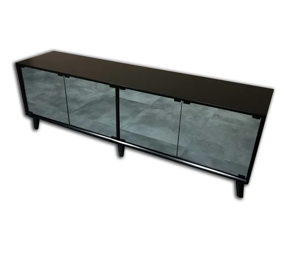 TV Sehpa 13722 ST Modern Konik Ayna Parlak Gri modern Kayın etro 