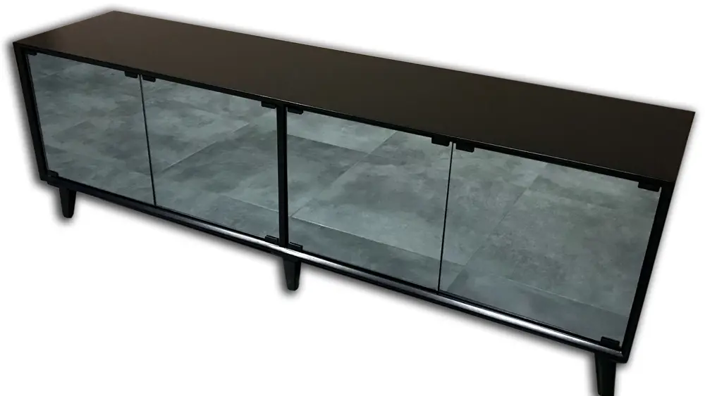 TV Sehpa 13722 ST Modern Konik Ayna Parlak Gri modern Kayın etro 