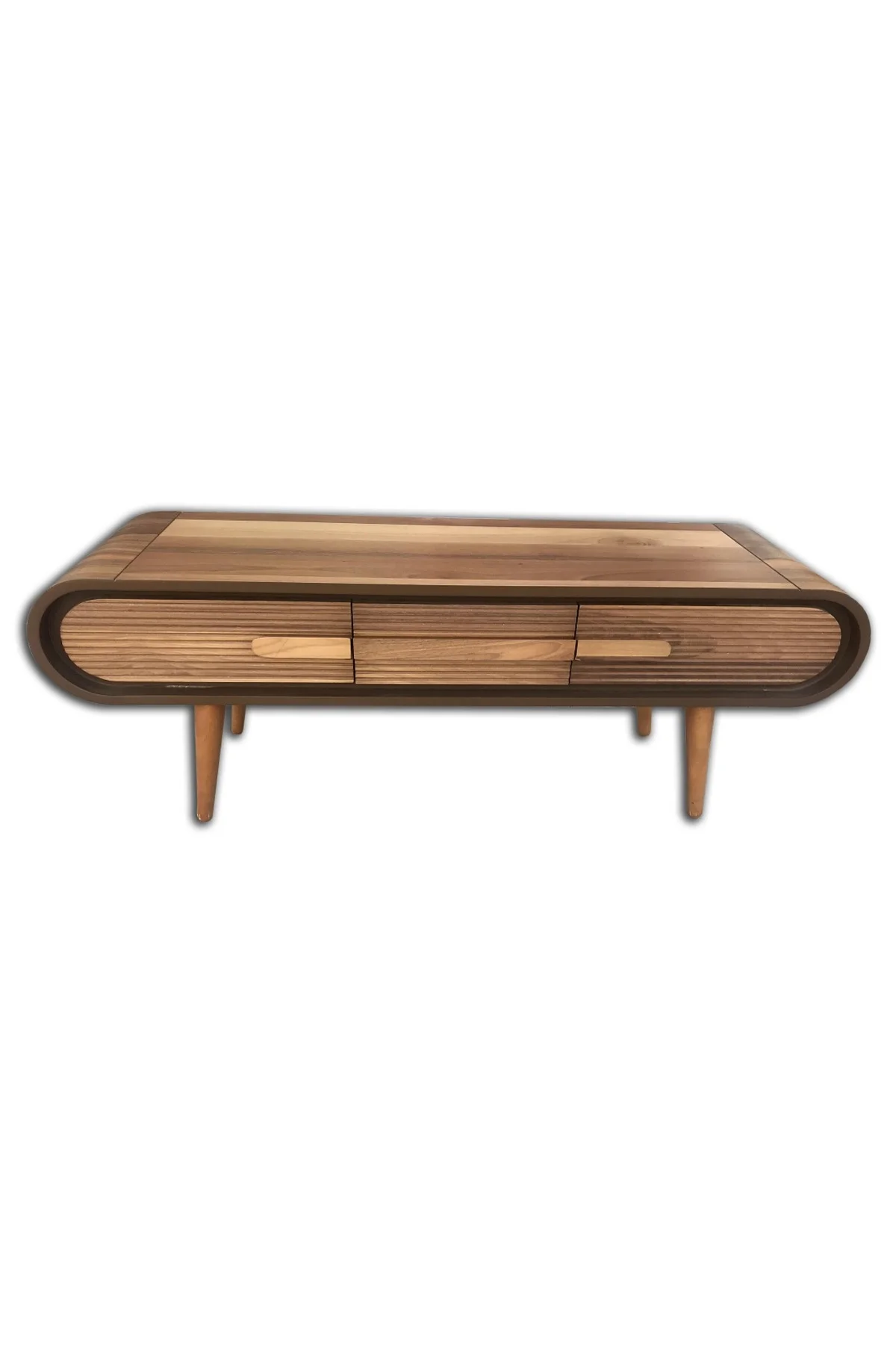 Tv Sehpa ST 13694 Eğik BOMBE Model Ahşap Kayın RETRO Ayak Parlak Ceviz El Yapım Tv Sehpa ST 13694 Eğik BOMBE Model Ahşap Kayın RETRO Ayak Parlak Ceviz El Yapım