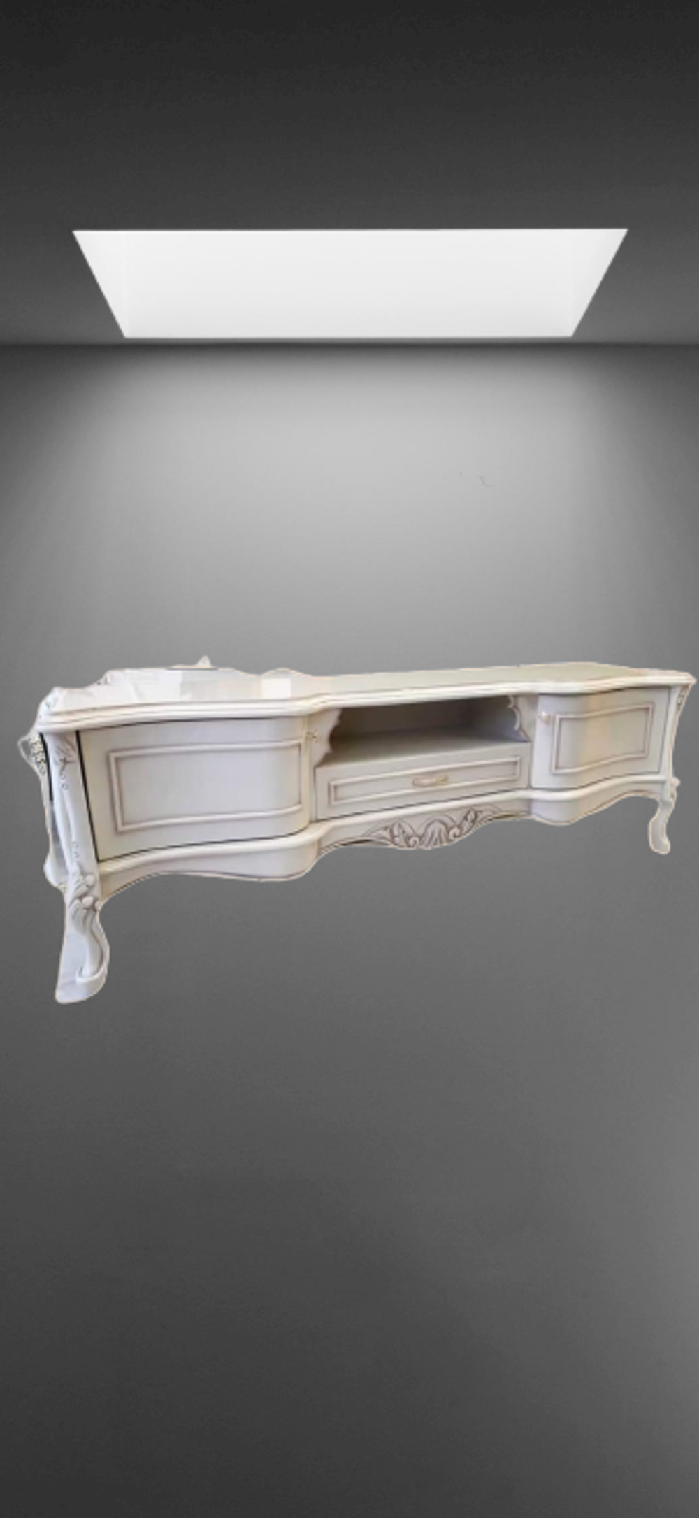 Tv Sehpa ST 17394 Veli Klasik Model Bombe Kayın Aslan Ayak Oyma N