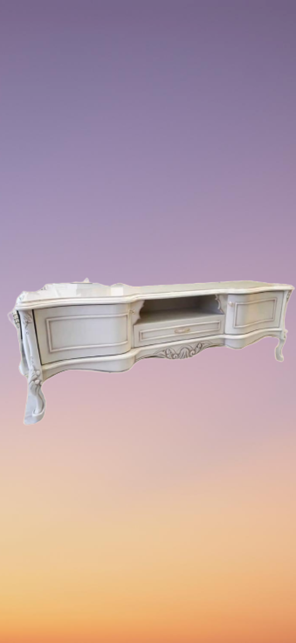 Tv Sehpa ST 17394 Veli Klasik Model Bombe Kayın Aslan Ayak Oyma N