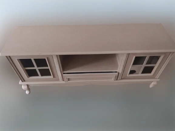 Tv Sehpa ST 17419 Windovs Nakış Klasik Model Kayın ASLAN Ayak HAM Renk El Yapım Fiyatı, Yorumları ve Özellikleri