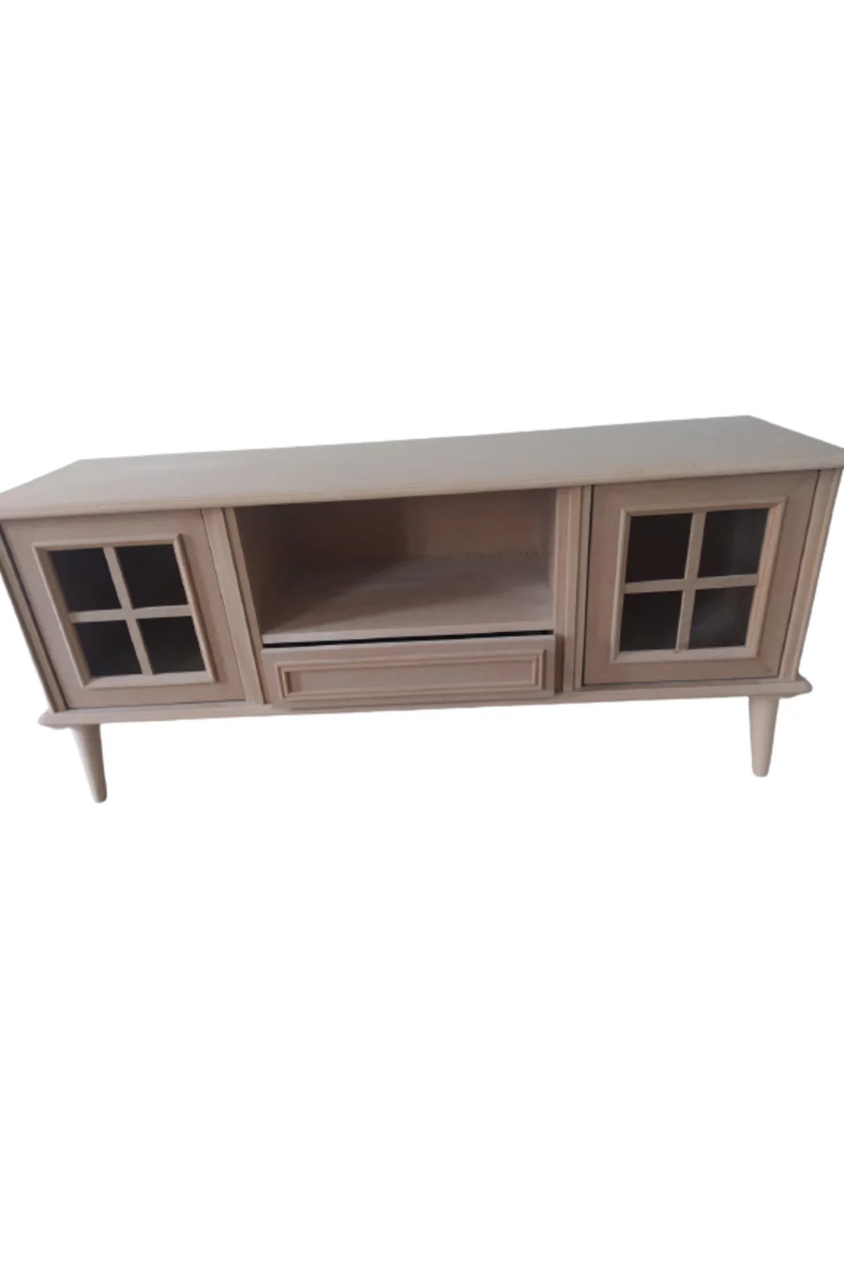 Tv Sehpa ST 17422 Windovs Nakış Klasik Model Kayın Torna RETRO Ayak HAM El Yapım - Görsel 6