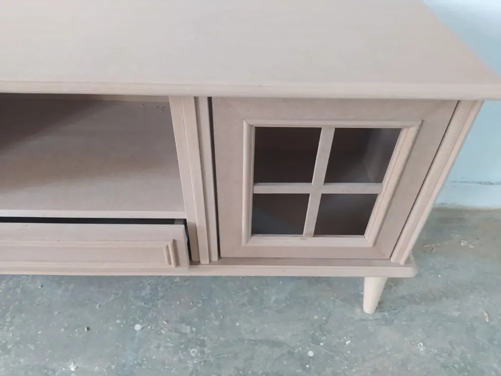 Tv Sehpa ST 17422 Windovs Nakış Klasik Model Kayın Torna RETRO Ay