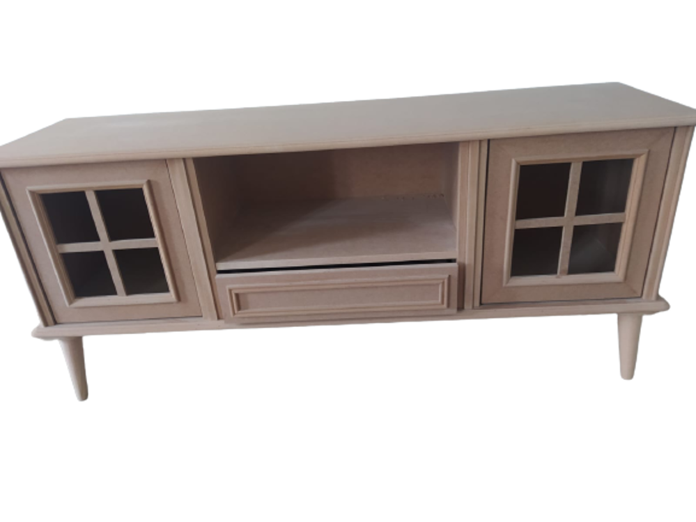 Tv Sehpa ST 17422 Windovs Nakış Klasik Model Kayın Torna RETRO Ay