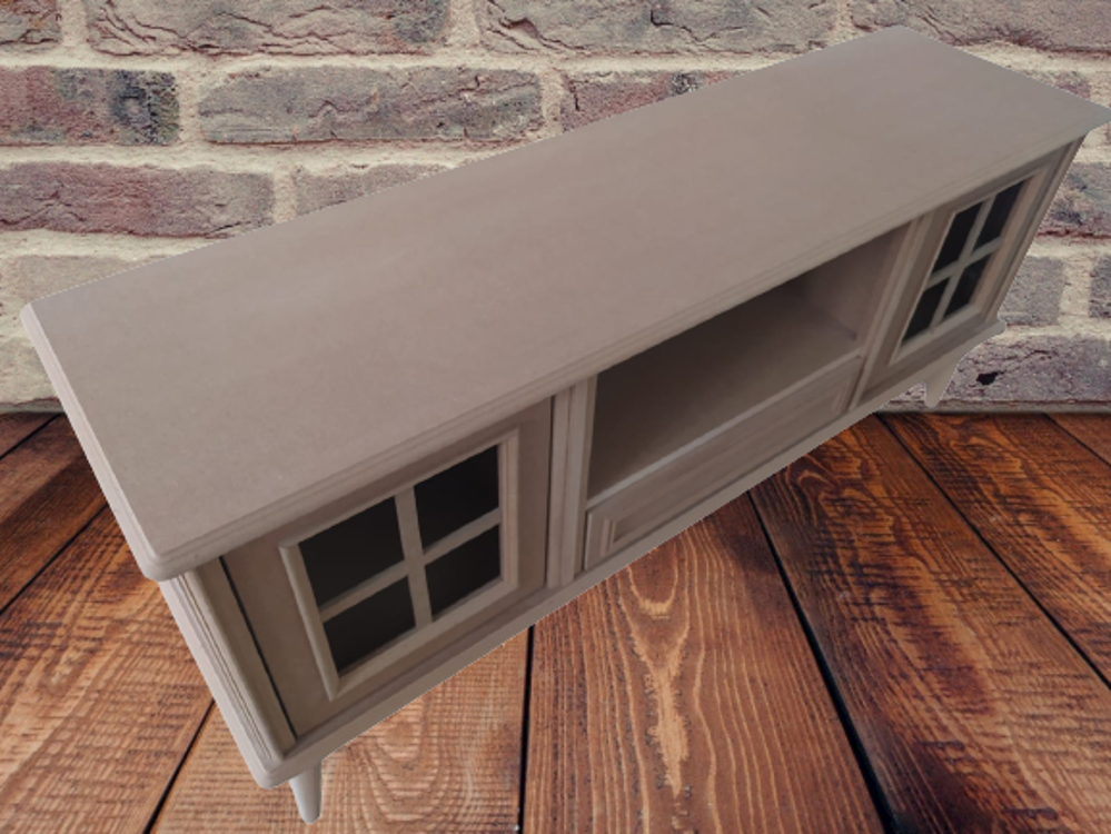 Tv Sehpa ST 17422 Windovs Nakış Klasik Model Kayın Torna RETRO Ay