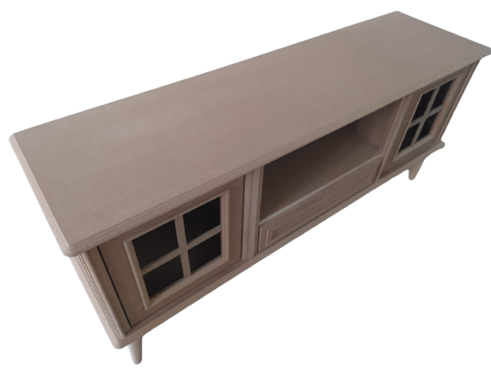 Tv Sehpa ST 17422 Windovs Nakış Klasik Model Kayın Torna RETRO Ay