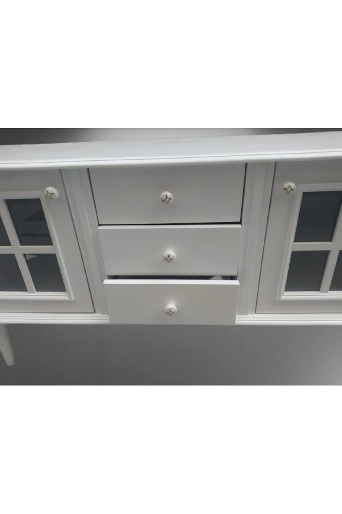 Tv Sehpa ST 17451 Pencere Model Ahşap Kayın Retro Ayak Parlak Ceviz Renk El yapım Tv Sehpa ST 17451 Pencere Model Ahşap Kayın Retro Ayak Parlak Ceviz Renk El yapım - Görsel 2