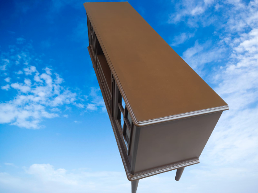 Tv Sehpa ST 17452 Pencere Model Kayın Torna Retro Ayak Parlak Cev