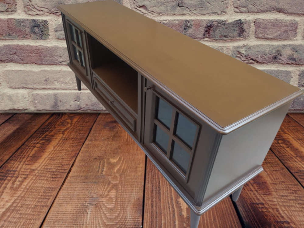 Tv Sehpa ST 17452 Pencere Model Kayın Torna Retro Ayak Parlak Cev