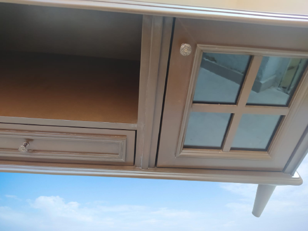 Tv Sehpa ST 17452 Pencere Model Kayın Torna Retro Ayak Parlak Cev