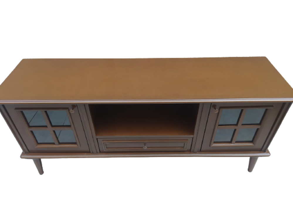 Tv Sehpa ST 17452 Pencere Model Kayın Torna Retro Ayak Parlak Cev