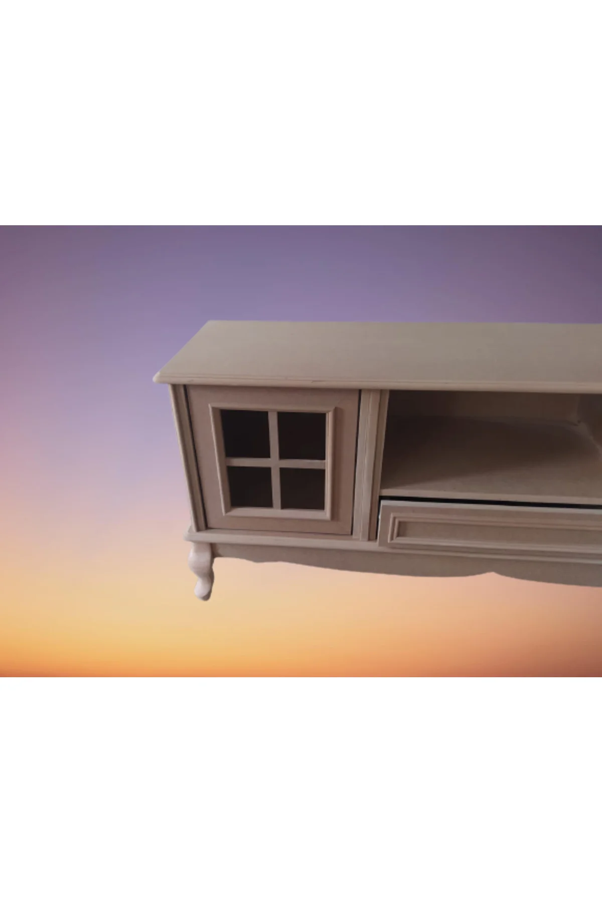 Tv Sehpa ST 17453 Pencere Klasik Model Ahşap Kayın Aslan Ayak HAM Renk El yapım Tv Sehpa ST 17453 Pencere Klasik Model Ahşap Kayın Aslan Ayak HAM Renk El yapım - Görsel 3