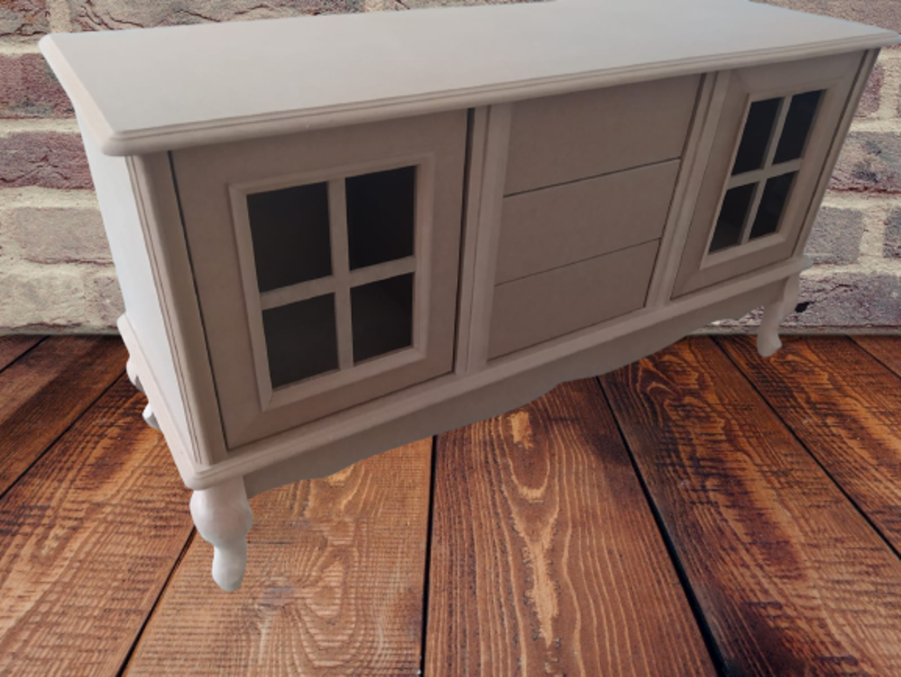 Tv Sehpa ST 17454 Pencere WİNDOVS Klasik Model Kayın Aslan Ayak H