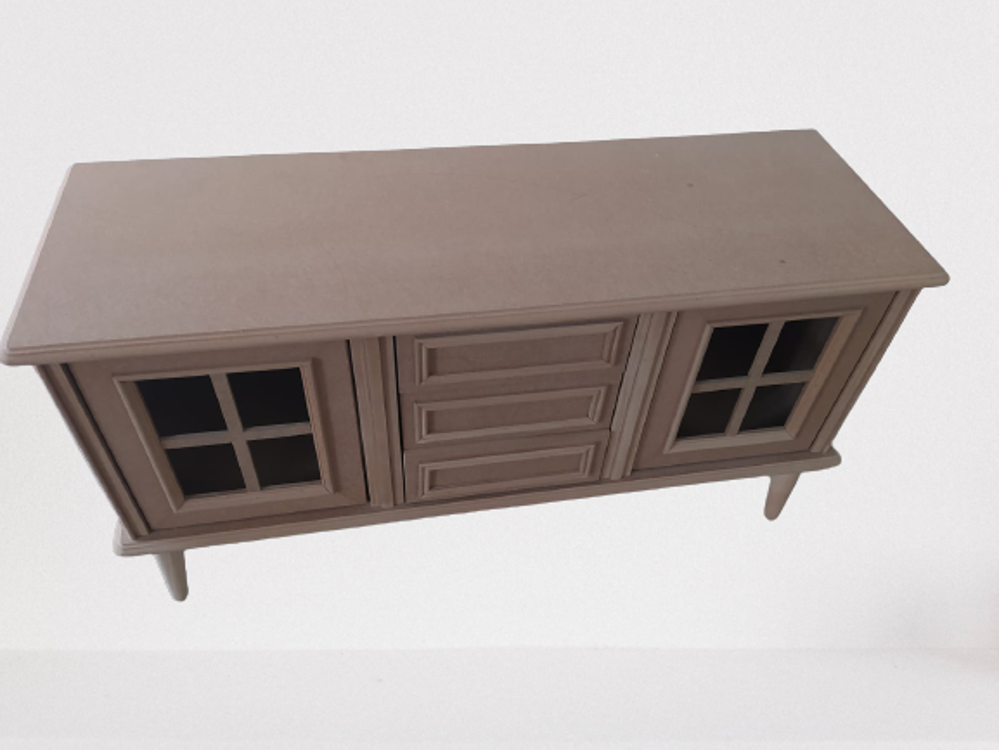 Tv Sehpa ST 17455 WİNDOVS Klasik Model Kayın Torna Retro Ayak HAM