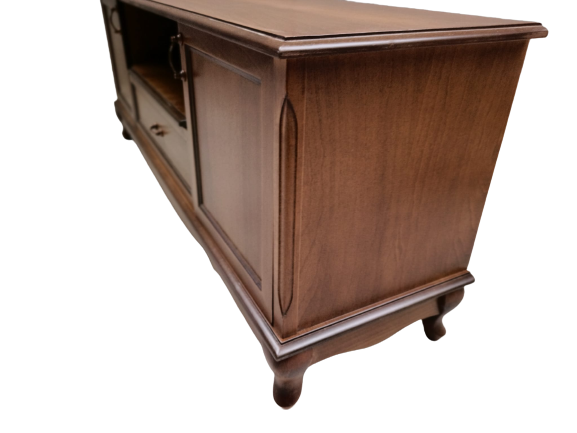 Tv Sehpa ST 17695 Klasik Model Mobilya Kayın ASLAN Ayak Ceviz Ren