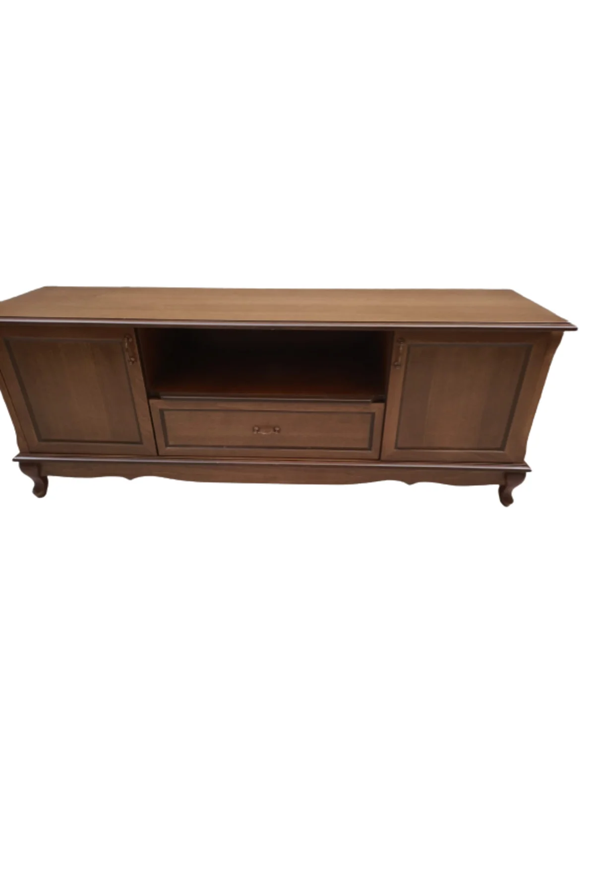 Tv Sehpa ST 17941 Klasik Model Kaplama Kayın Ahşap ASLAN Ayak Ceviz120 El Yapım Tv Sehpa ST 17941 Klasik Model Kaplama Kayın Ahşap ASLAN Ayak Ceviz120 El Yapım - Görsel 2