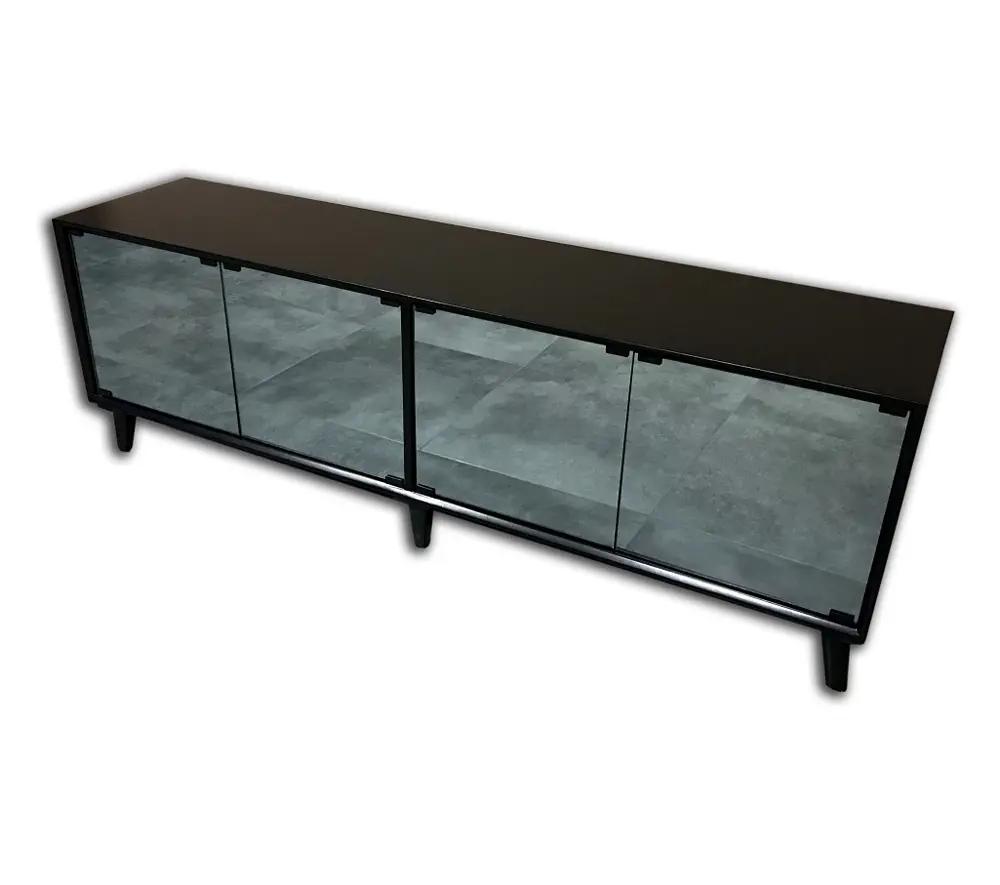 TV Sehpa ST 17959 Modern Konik Ayna Parlak Gri modern Kayın retro