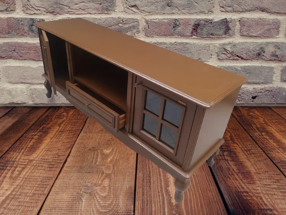 Tv Sehpa ST 18168 Windovs Model Ahşap Kayın ASLAN Ayak Parlak Ceviz 125cm El Yapı Fiyatı, Yorumları ve Özellikleri