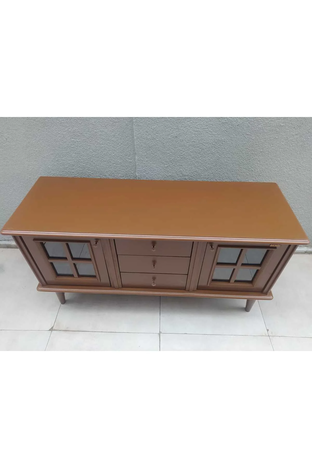 Tv Sehpa ST 18224 Windovs Model Pencere Gürgen Retro Ayak Ceviz Renk El Yapım Tv Sehpa ST 18224 Windovs Model Pencere Gürgen Retro Ayak Ceviz Renk El Yapım - Görsel 8