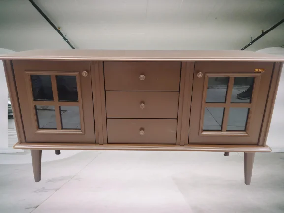 Tv Sehpa ST 18224 Windovs Model Pencere Gürgen Retro Ayak Ceviz Renk El Yapım Fiyatı, Yorumları ve Özellikleri