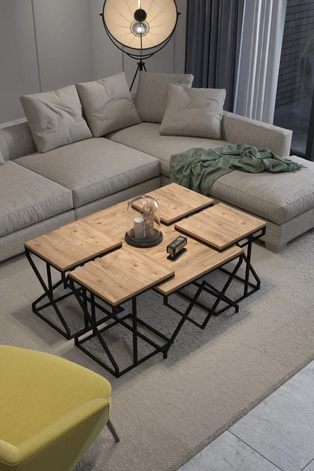 Tv Sehpası Mira Atlantik 5031 Gümüş 160 Cm 35 Cm 50 Cm