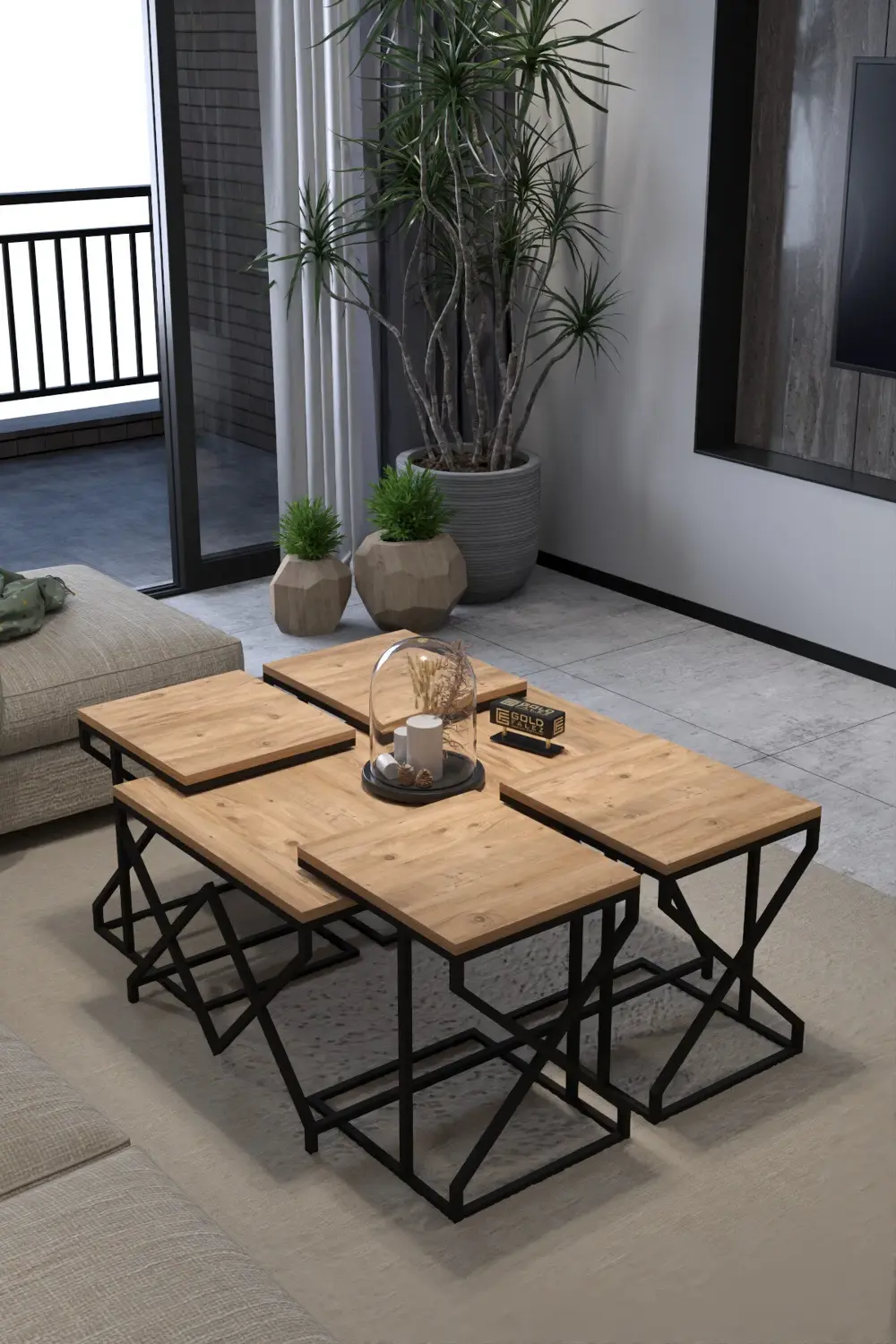 Tv Sehpası Mira Atlantik 5031 Gümüş 160 Cm 35 Cm 50 Cm