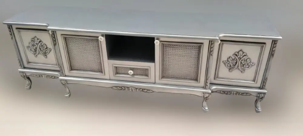 TV Sehpası ST 110980 Büyük Lüx Model Lükens ASLAN Ayak Oymalı Göl