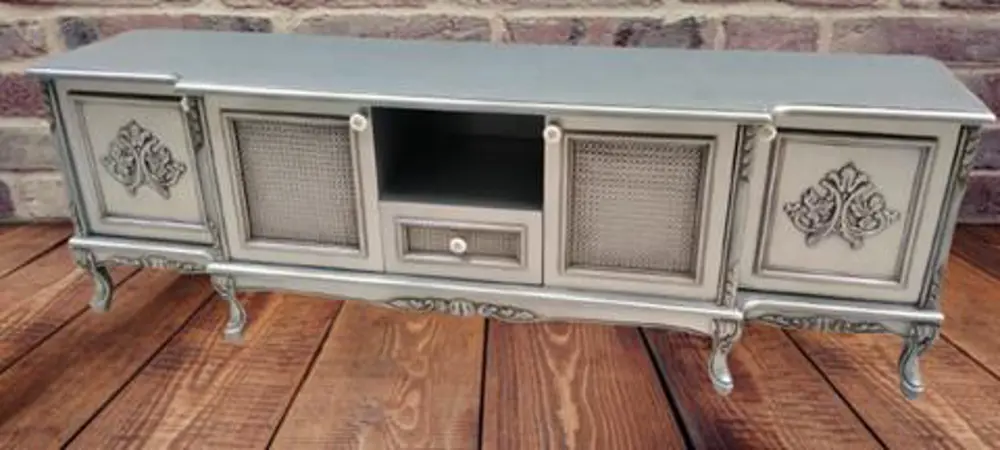 TV Sehpası ST 110980 Büyük Lüx Model Lükens ASLAN Ayak Oymalı Göl