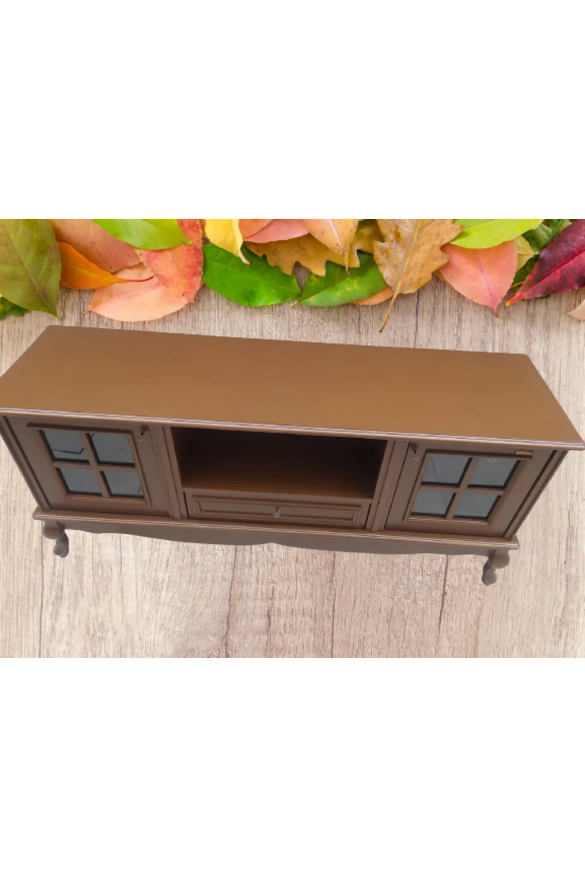 Tv Sehpası ST 18223 Windovs Model Pencere Ahşap Kayın ASLAN Ayak Ceviz El Yapım Tv Sehpası ST 18223 Windovs Model Pencere Ahşap Kayın ASLAN Ayak Ceviz El Yapım - Görsel 5