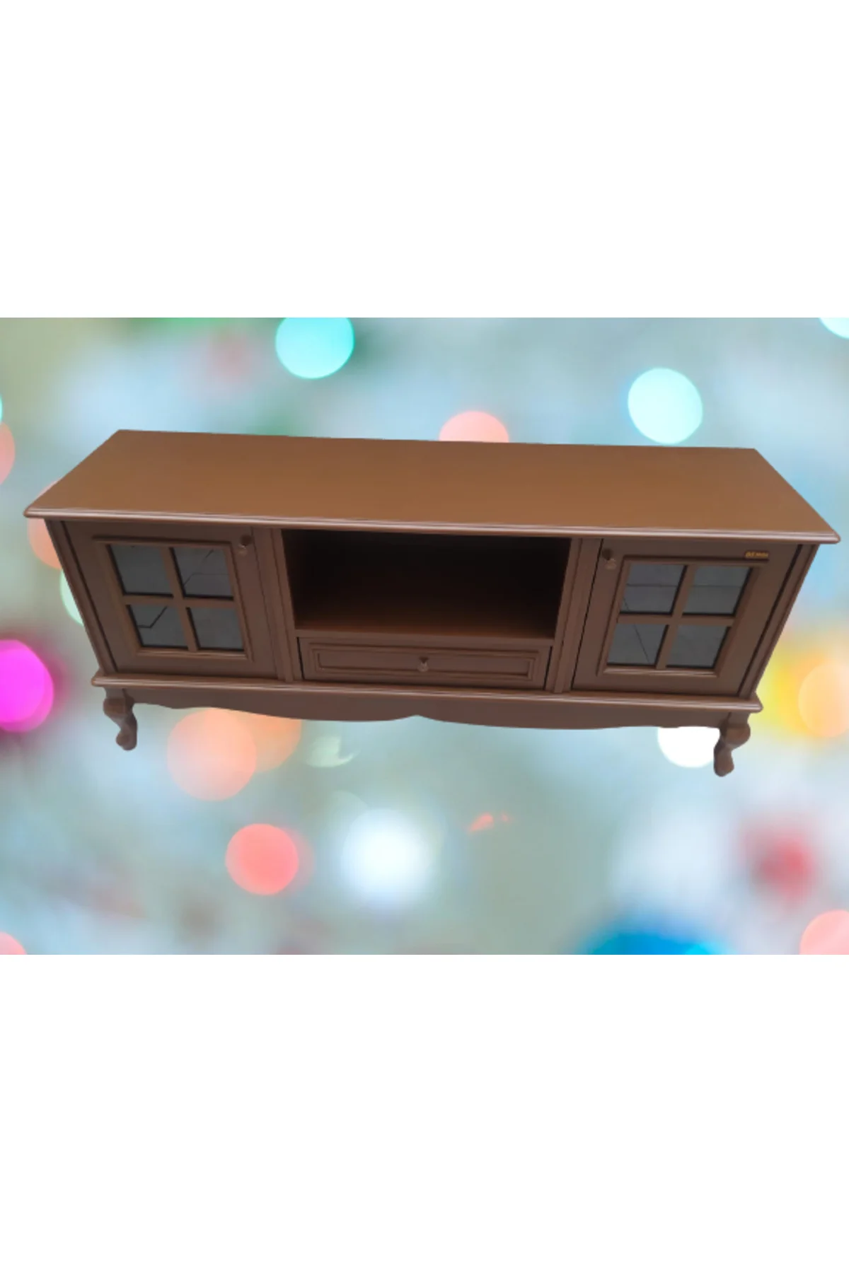 Tv Sehpası ST 18223 Windovs Model Pencere Ahşap Kayın ASLAN Ayak Ceviz El Yapım Tv Sehpası ST 18223 Windovs Model Pencere Ahşap Kayın ASLAN Ayak Ceviz El Yapım
