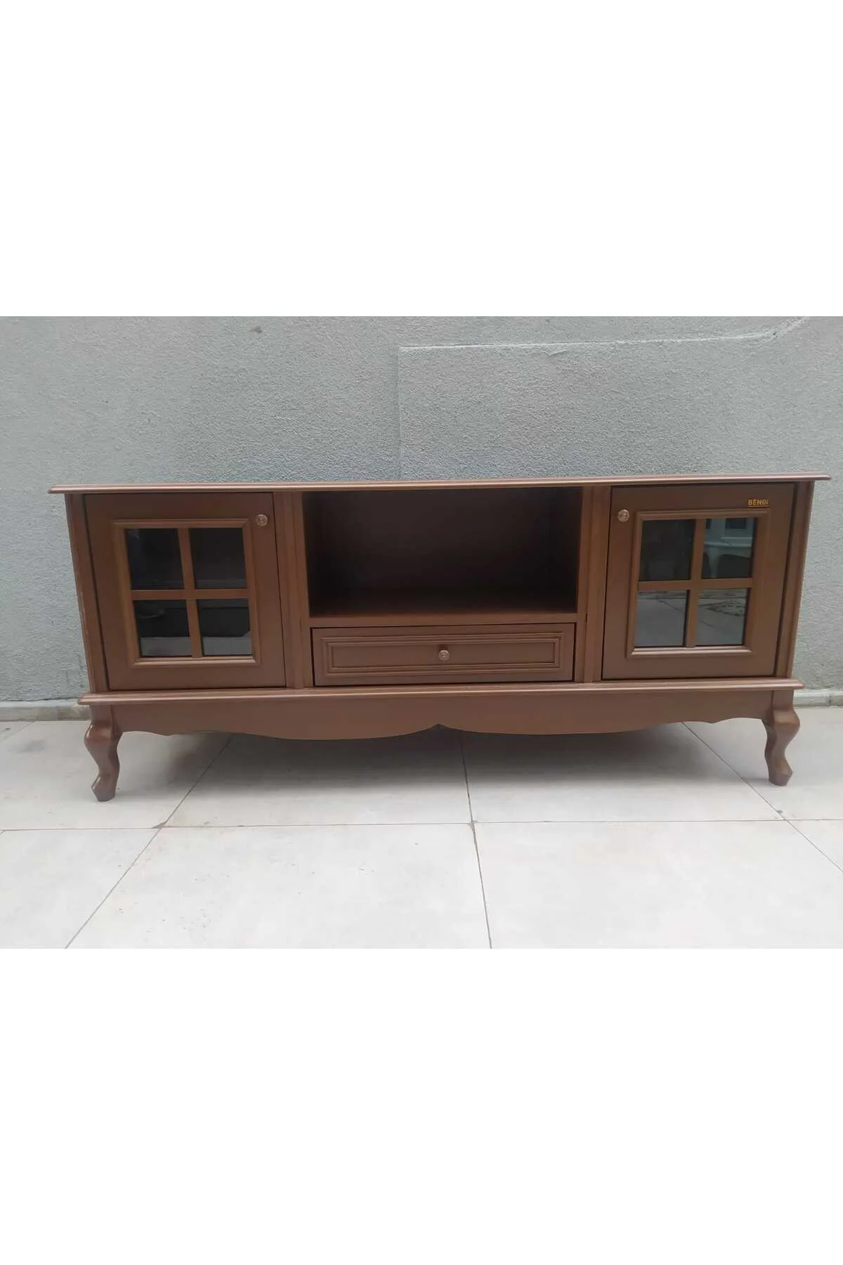 Tv Sehpası ST 18223 Windovs Model Pencere Ahşap Kayın ASLAN Ayak Ceviz El Yapım Tv Sehpası ST 18223 Windovs Model Pencere Ahşap Kayın ASLAN Ayak Ceviz El Yapım - Görsel 7