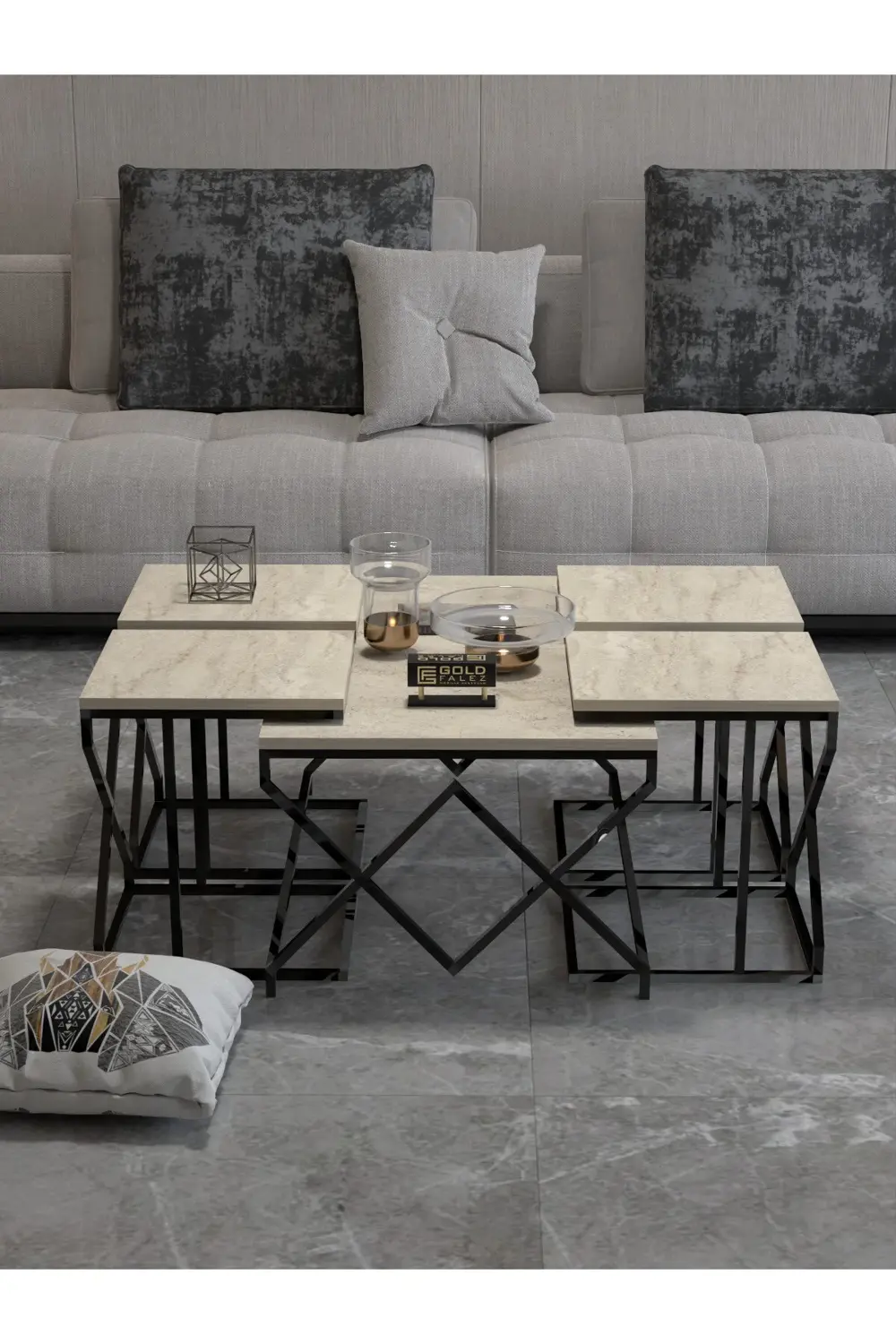 Tv Sehpası Tv Ünitesi 136 Cm Gordion Vienna 5008