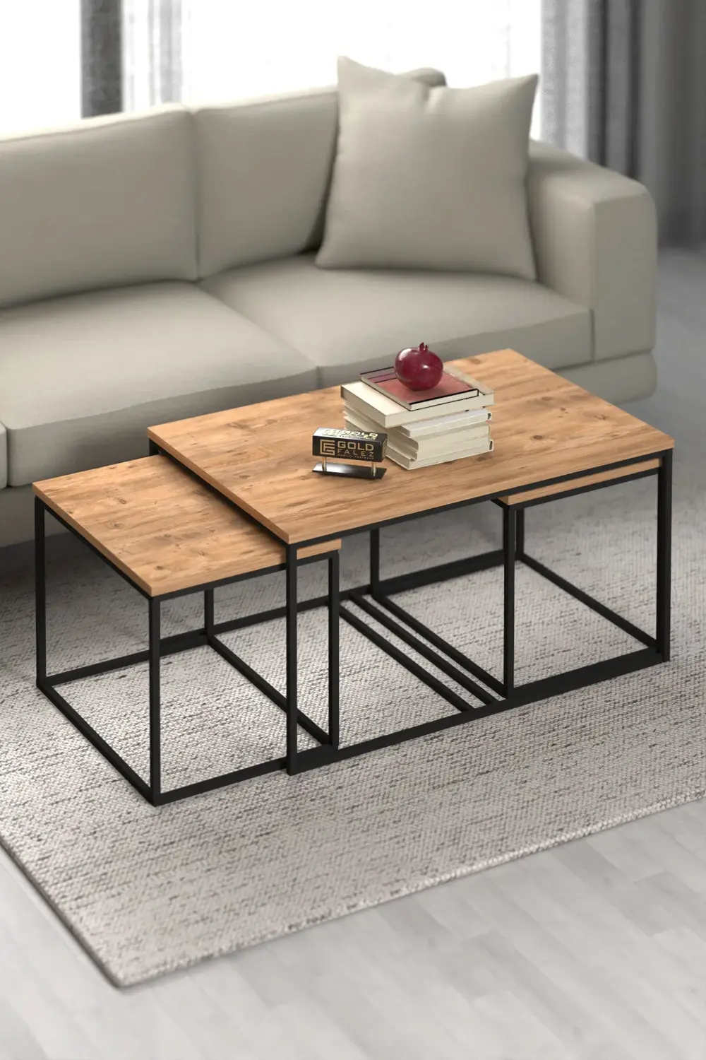 Tv Sehpası Tv Ünitesi 160 Cm Atlantik Çam Antrasit Mistral 5071