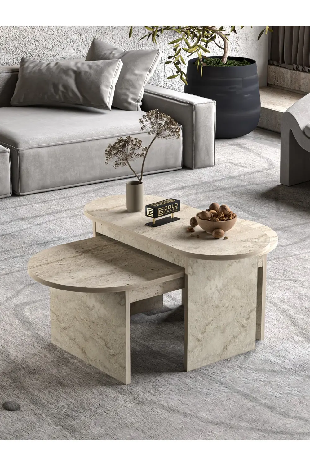 Tv Sehpası Tv Ünitesi Atlantik Çam Antrasit Gümüş 160 Cm Linya 50