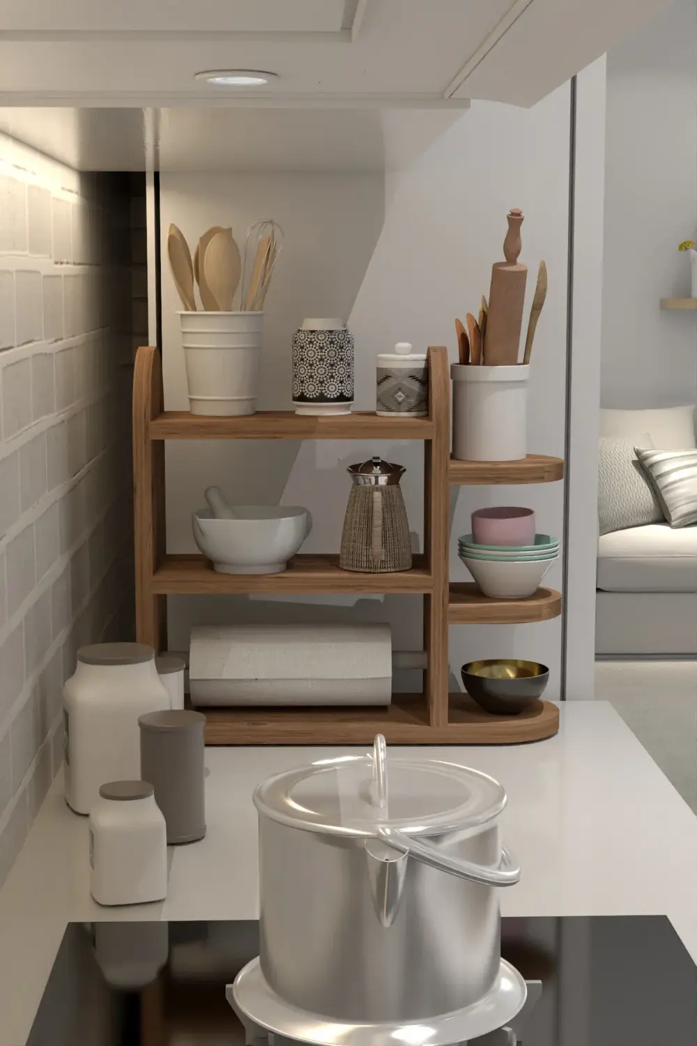 Tv Sehpası Tv Ünitesi Beyaz Gümüş 160 Cm Linya 5043